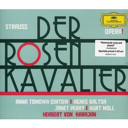 Richard Strauss / Anna Tomowa-Sintow / Agnes Baltsa / Janet Perry / Kurt Moll / Wiener Philharmoniker / Herbert von Karajan Der Rosenkavalier Vinyl LP