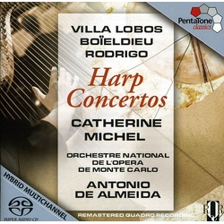 Villa Lobos/Boieldieu/Rodrigo Harp Concertos-Catherine Michel SACD CD