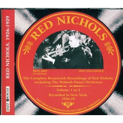 Red Nichols Vol. 1-Complete Brunswick Sessions box set 3 CD