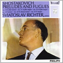 Sviatoslav Richter Shostakovich-6 Preludes & Fugues From Op.87 Vinyl LP