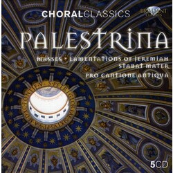 Palestrina / Pro Cantione Antiqua / Turner MASSES & LAMENTATIONS OF JEREMIAH & STABAT MATER 5 CD