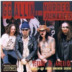 GG Allin & The Murder Junkies Terror In America (Live 1993) VINYL LP