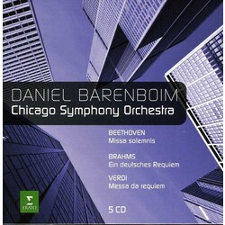 Beethoven/Brahms/Verdi Chicago Symphony Orchestra & Barenboim Play Beetho box set 5 CD