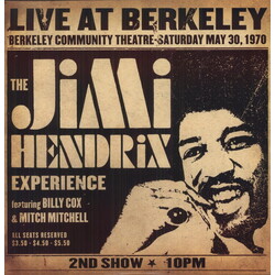 Jimi Hendrix Live At Berkeley Vinyl 2 LP