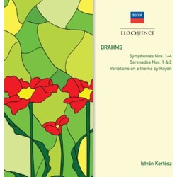 Johannes Brahms / István Kertész Symphonies Nos 1-4 / Serenades 1 & 2 / Variations On A Theme By Haydn Vinyl LP