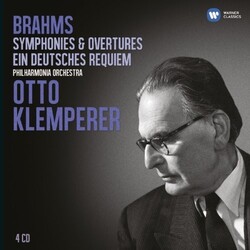Otto Klemperer Brahms: Symphonies Ein Deutsch box set 4 CD
