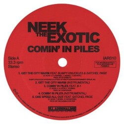 Neek The Exotic COMIN IN PILES (EP) Vinyl LP