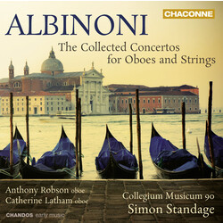 Tomaso Albinoni / Simon Standage / Collegium Musicum 90 / Anthony Robson / Catherine Latham The Collected Concertos For Oboes And Strings Vinyl LP
