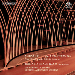 Wolfgang Amadeus Mozart / Ronald Brautigam / Kölner Akademie / Michael Willens Piano Concertos Nos 19 In F Major & 23 In A Major SACD