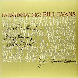 The Bill Evans Trio Everybody Digs Bill Evans Vinyl LP