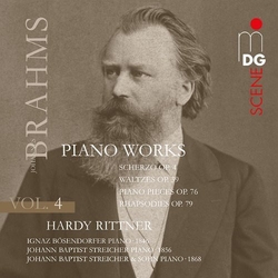 Hardy Rittner Brahms: Complete Piano Music Vol. 4 SACD CD