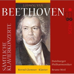 Ludwig van Beethoven / Duisburger Philharmoniker / Bernd Glemser / Bruno Weil Sämtliche Klavierkonzerte CD