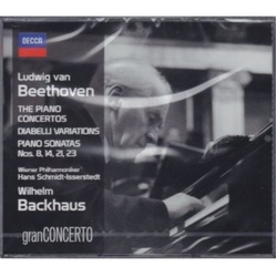 Ludwig van Beethoven / Wilhelm Backhaus / Wiener Philharmoniker / Hans Schmidt-Isserstedt The Piano Concertos-  Diabelli Variations- Piano Sonatas Nos