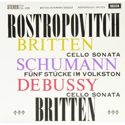 Mstislav & Benjamin Britten Rostropovich Britten-Sonata In C For Cello & Piano 180gm Vinyl LP