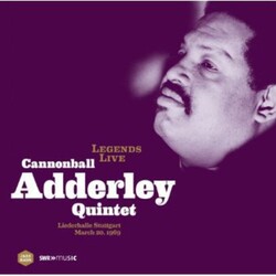 Cannonball Adderley LEGENDS LIVE: CANNONBALL ADDERLEY QUINTET Vinyl LP
