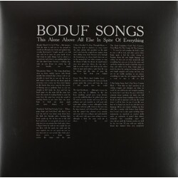Boduf Songs This Alone Above All vinyl LP