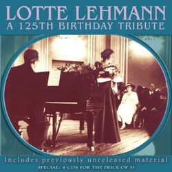 Lotte Bach / Beethoven / Brahms / Gounod / Lehmann 125th Birthday Tribute 4 CD