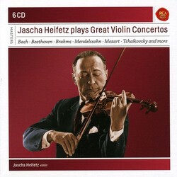 Jascha Heifetz JASCHA HEIFETZ PLAYS GREAT VIOLIN CONCERTOS  box set 6 CD