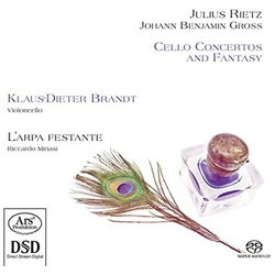 Rietz / Gross / Brandt / Minasi Cello Concertos & Fantasy SACD CD