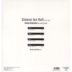 Ten Holt / Veen Canto Ostinato For Solo Piano Vinyl 2 LP