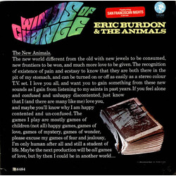 Eric Burdon & The Animals Winds Of Change Vinyl LP