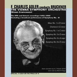 Bruckner / Adler / Vienna Sym Orch Adler Conducts Bruckner-Mass 1 Syms 1 3 6 & 9 5 CD
