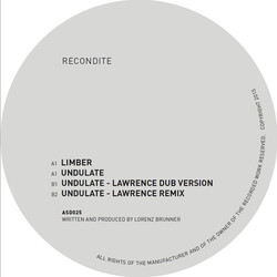 Recondite Limber / Undulate - Lawrence Mixes Vinyl 12"