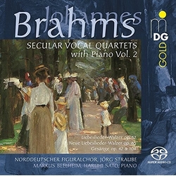 Brahms Norddeutscher Figuralchor Straube Jorg Secular Vocal Works 2 (Hybr) SACD CD