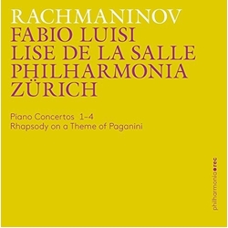 Sergei Vasilyevich Rachmaninoff / Fabio Luisi / Lise De La Salle / Philharmonia Zürich Piano Concertos 1-4 / Rhapsody On A Theme Of Paganini CD