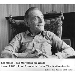 Sal Mosca TOO MARVELOUS FOR WORDS 5 CD
