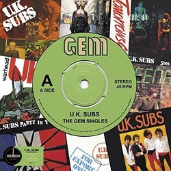 Uk Subs Gem Singles Vinyl LP