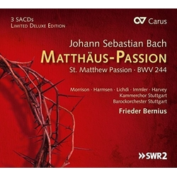 Bach J.S. Morrison Hannah Harmsen Sophie St. Matthew Passion Bwv 244 (Hybr) SACD CD