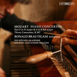 Mozart Brautigam Ronald Piano Concertos Nos. 5 & 6 - Three Concertos K 107 SACD CD