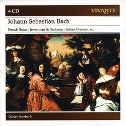 Johann Sebastian Bach / Gustav Leonhardt French Suites - Inventions & Sinfonias - Italian Concerto Etc. CD