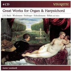 Gustav Leonhardt Great Works For Organ & Harpsichord: Bac box set 4 CD