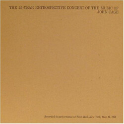 John Cage The 25-Year Retrospective Concert Of The Music Of John Cage Vinyl 2 LP Box Set
