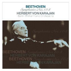 Ludwig van Beethoven / Herbert von Karajan / Berliner Philharmoniker Beethoven Symphony No 1 And No 8 Vinyl LP