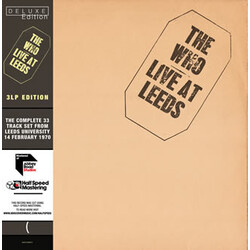 Who LIVE AT LEEDS (HALF-SPEED MASTER)  Vinyl 2 LP