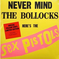 Sex Pistols Never Mind The Bollocks (Yellow Vinyl) Coloured Vinyl LP