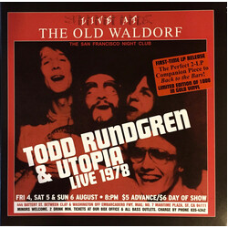 Todd Rundgren / Utopia (5) Live At The Old Waldorf Vinyl 2 LP