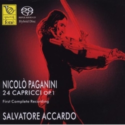 Salvatore Paganini / Accardo Nicolo Paganini: 24 Capricci Op 1 2 SACD CD