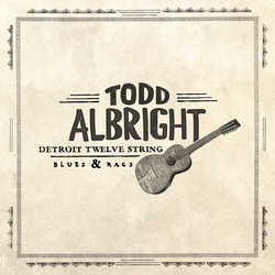 Todd Albright DETROIT TWELVE STRING LUES & RAGS VINYL LP