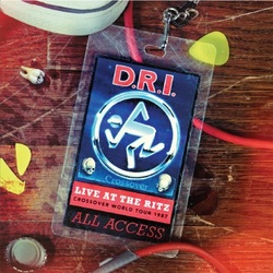 D.R.I. Live At The Ritz 1987 VINYL LP