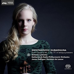 Gubaidulina / Shostakovich / Lamsma / Gaffigan Shostakovich: Violin Concerto No 1 Op 77 SACD CD