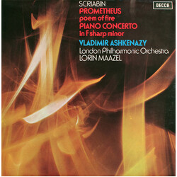Scriabin / Ashkenazy / London Philharmonic Orch Piano Concerto / Prometheus 180gm Vinyl LP