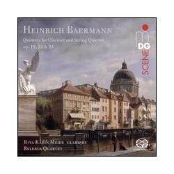 Baermann / Belenus Quartet / Meier Quintets For Clarinet & String Quartet Op. 19 22 SACD CD