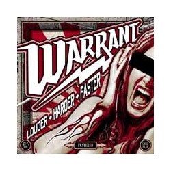 Warrant Louder Harder Faster (Gate) (Ltd) (Red) vinyl LP