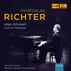 Schubert / Richter / Dorliac SVJATOSLAV RICHTER PLAYS SCHUBERT - LIVE IN MOSCOW 10 CD