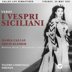 Giuseppe Verdi / Maria Callas / Erich Kleiber / Giorgio Bardi Kokolios / Enzo Mascherini / Boris Christoff I Vespri Siciliani CD
