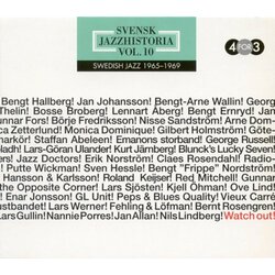 Various Artist Swedish Jazz History 11 4 CD